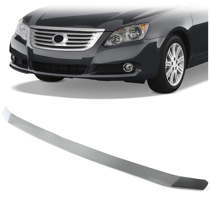 ECOTRIC Front Grille Hood Molding Trim Compatible with 2005 2006 2007 2008 2009 2010 Toyota Avalon Replacement for TO1235100 75770AC010 Front Grille Chrome Trim