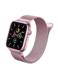 Generic Stainless Steel Magnetic Band Compatible with Apple Watch 49mm 45mm 44mm 42mm, Adjustable Milanese Magnet Metal Strap Men Women for iWatch Series 8/7/6/5/4/3/2/1/SE/Ultra, Dark Gold  - Image 3