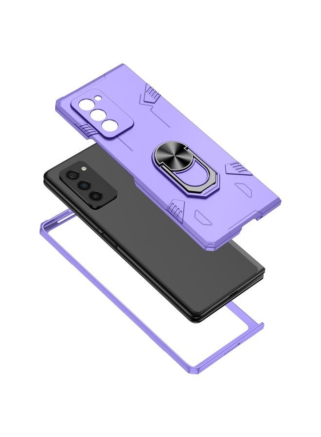 اس-توب جراب لهاتف Samsung Galaxy Z Fold2 5G، جراب هاتف غير لامع مقاوم للصدمات والأشعة فوق البنفسجية - Image 2