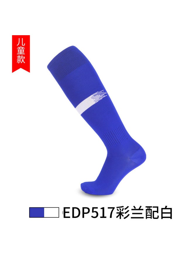 Children's Blue and White Knee-High Football Socks