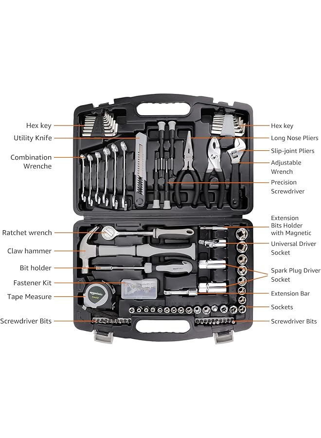 erorex 131 Piece General Household Home Repair And Mechanic'S Hand Tool Kit Set - Image 2