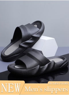 DUNISO Men's Bath slippers Quick Drying Slide Sandal with Thick Sole Non-Slip Soft Shower Slippers Open Toe Spa Bath Pool Gym House Sandals for Indoor & Outdoor  - Image 1