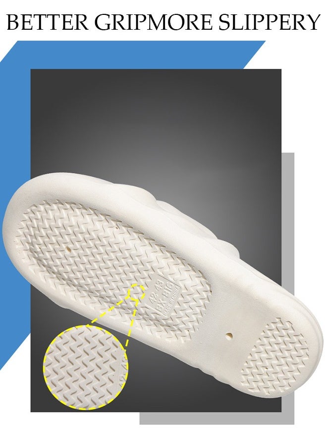 DUNISO - Men's Bath slippers Quick Drying Slide Sandal with Thick Sole Non-Slip Soft Shower Slippers Open Toe Spa Bath Pool Gym House Sandals for Indoor & Outdoor - Image 1