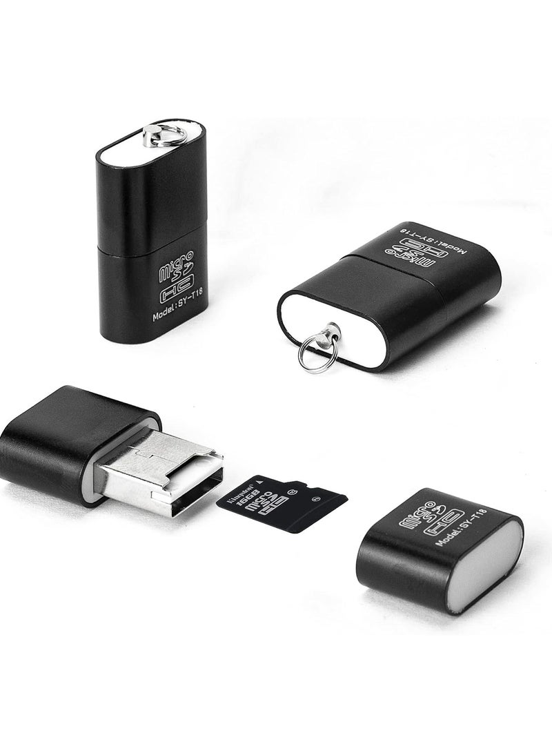 Portable SD and Micro SD Card Reader for Android, USB Adapter for Camera Memory Cards, Wansurs 5-Pack Mini Size TF Card Reader for PC and Laptop.  - Image 1