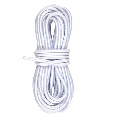 SHOPEE حبل مطاطي دائري من شوبي لربط الأزياء الراقية لمشاريع الحرف اليدوية 125 متر 2 مم أبيض - Image 1