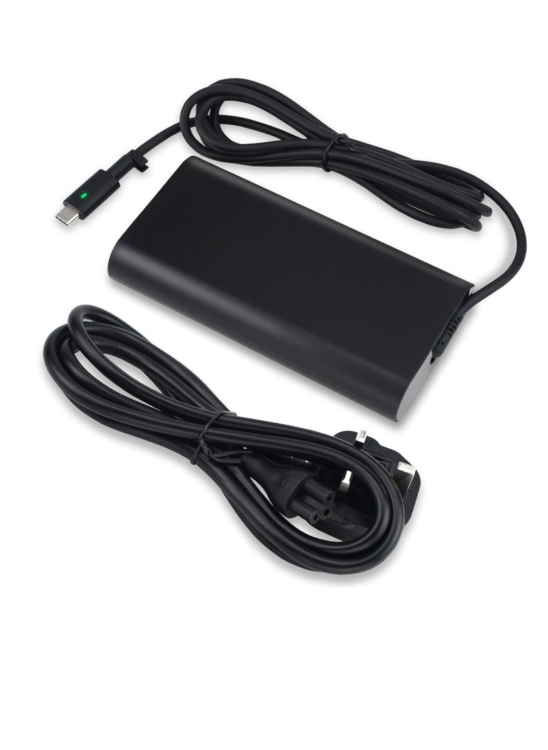 ماركة غير محددة شاحن USB - C تيار متردد 90 - 65 45 واط من هوسان باور سبلاي بديل بفيشة بريطانيا للاب توب ديل لاتيتيود 5280 5480 5580 7280 7380 7480 وديل x PS 12 9250 13 9350 15 9550 يو اس بي متعدد الألوان عدد 10  - Image 1