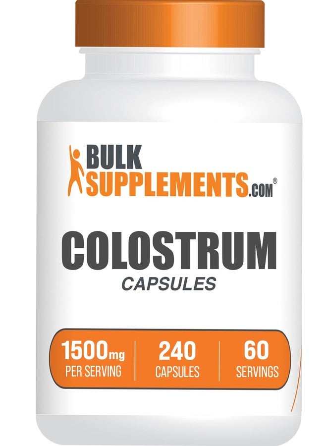 بالك سابلمنتس كبسولات اللبأ من BulkSupplements.com - مكمل غذائي من اللبأ البقري - خالٍ من الغلوتين، 240 كبسولة (عبوة واحدة) - Image 1