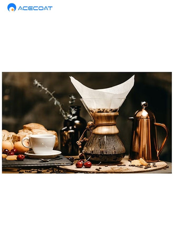 ACECOAT Coffee Filters V60 Cone Paper White 100pcs Coffee Filters Unbleached Paper Filters Compatible With Pour Over Drippers 2-4 Cups Size 02 Coffee Filters V60 (1-4 Cups 02, 100) - Image 5