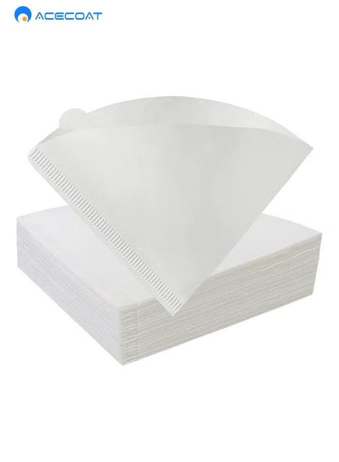 ACECOAT Coffee Filters V60 Cone Paper White 100pcs Coffee Filters Unbleached Paper Filters Compatible With Pour Over Drippers 2-4 Cups Size 02 Coffee Filters V60 (1-4 Cups 02, 100) - Image 1