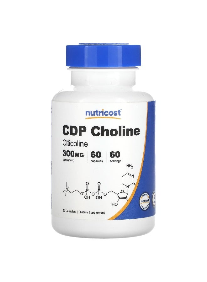 نوتريكوست، سي دي بي كولين، سيتوكولين، 300 ملغ، 60 كبسولة