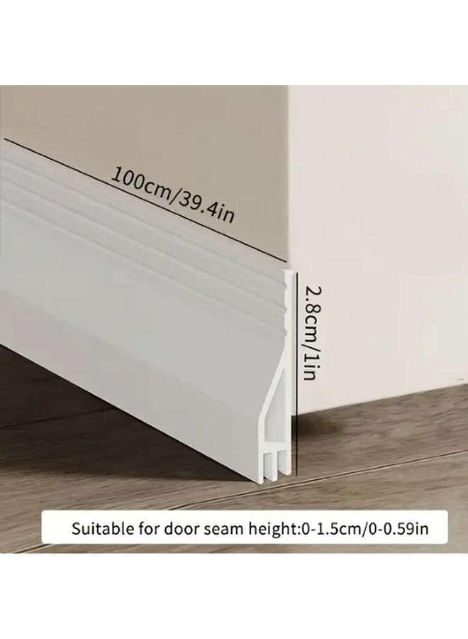 Universal TPE Door Draft Stopper Black 39 37 Inch Windproof Sound Insulation Seal Strip - Image 4