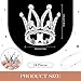 Yulejo 24 Pcs Crown Cake Topper Mini Baby Crown Tiny Queen Small Alloy Crystal Princess Headpiece Cake Decoration for Women Lady Girl Bridal Wedding Royal Themed Baby Shower Birthday PartySilver - Image 4