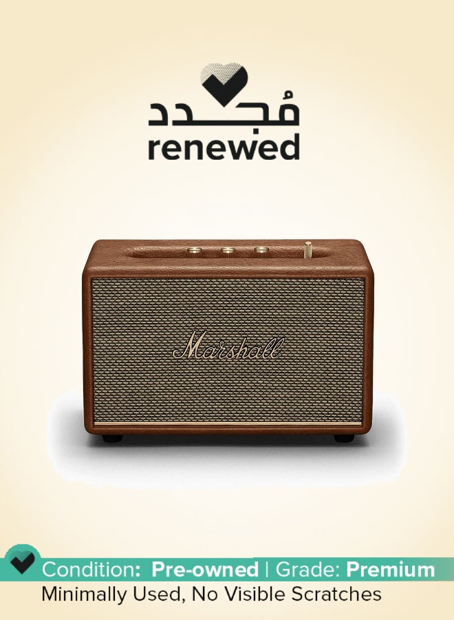 Marshall Renewed - Acton III 60W Premium Home Wireless Speaker With Bluetooth 5.2 And Multiple Inputs - Enjoy Signature Sound brown - Image 1