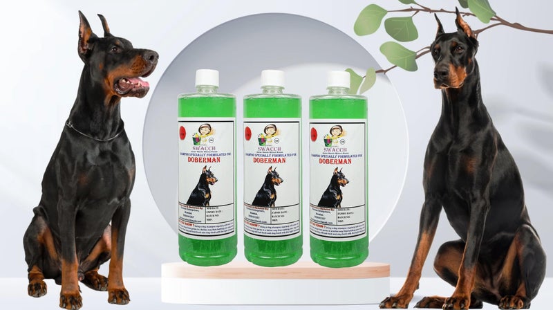 Swacch Shampoo Specially Formulated for Doberman (1 Litre) (Pack of 3) Neem Alovera - Image 2