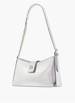 Flora Bella By Shoexpress Women's Solid Shoulder Bag with Magnetic Closure and Strap  - Image 2