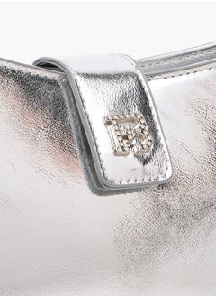 Flora Bella By Shoexpress Women's Solid Shoulder Bag with Magnetic Closure and Strap  - Image 4
