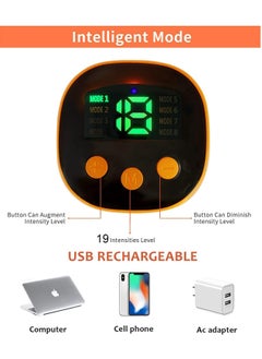 RATSAW EMS Foot Massager Electric Foot Massager Foldable and Portable Electric Foot Massager for Blood Circulation and Muscle Pain Relief 8 Modes and 19 Intensities Charging Type  - Image 4