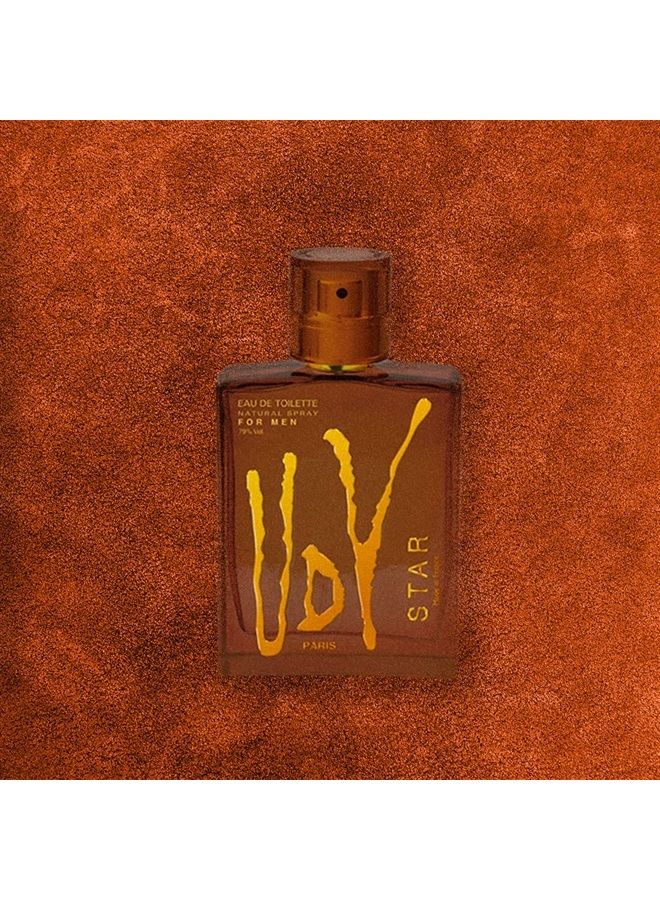 Ulric De Varens عطر أولريك دي فارينز ستار للرجال - ساحر، فاتن، وفاخر - فريد بشكل رائع، خشبي، ونوتات من مزيج جوزي، حار، أناناس، وكوكتيل فاخر - مثالي للذات - Image 3