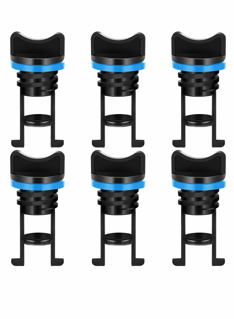 SOLARAE Kayak Drain Plug, Nylon Threaded Plug Boat Accessories for Canoe (6 Pcs, Blue) - Image 1