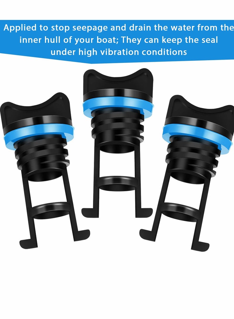 SOLARAE Kayak Drain Plug, Nylon Threaded Plug Boat Accessories for Canoe (6 Pcs, Blue) - Image 2