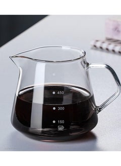 Aideli V60 Coffee Maker 600ml Glass Drip Coffee Pot With Filter Portable Coffee Pot  - Image 3