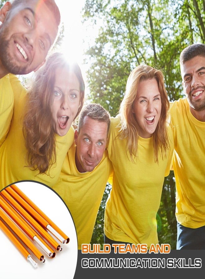 WinnerWhy لعبة عصا الهيليوم WinnerWhy (قطعة واحدة) - لعبة بناء فريق عمل للشركات - بناء فرق - مهارات التواصل - تحدي النجاح في القيادة - سهولة الحمل - لون أصفر - طول 11.8 قدم - Image 5