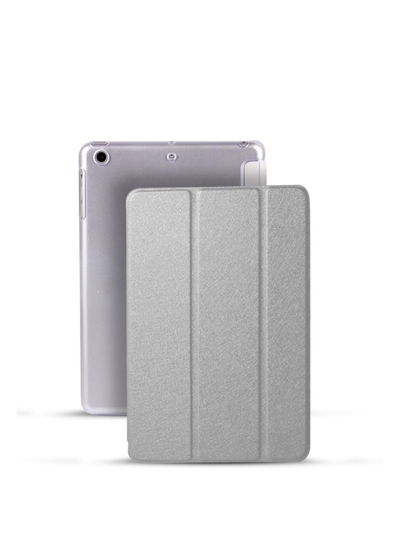 Loquat Three Fold Smart Protective Case For Silvery iPad