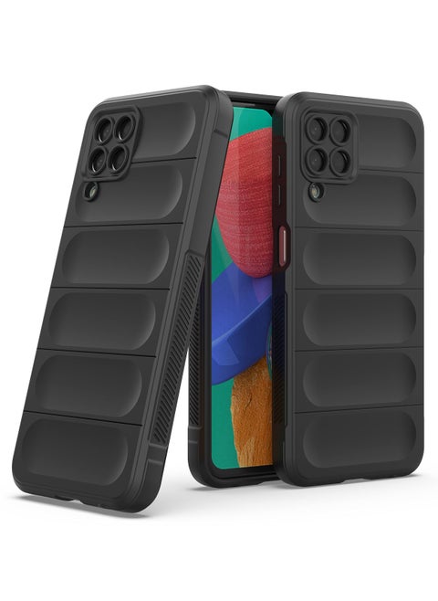 Premium Protection Back Silicone Case Compatible with Samsung Galaxy M33 5G Magic Shield Shockproof Case with Camera Protection (Black)