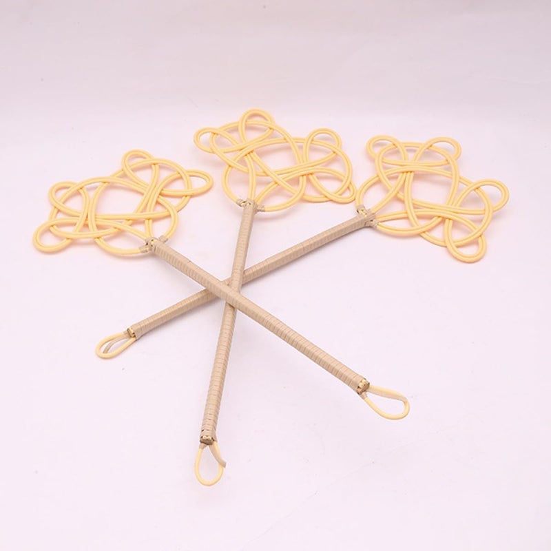 Long Handle Quilt Dust Beater Carpet Rug Dust Removal Tool for Household Cleaning with Rattan-Like Handle Single Piece Suitable for Bedding and Blanket - Image 3