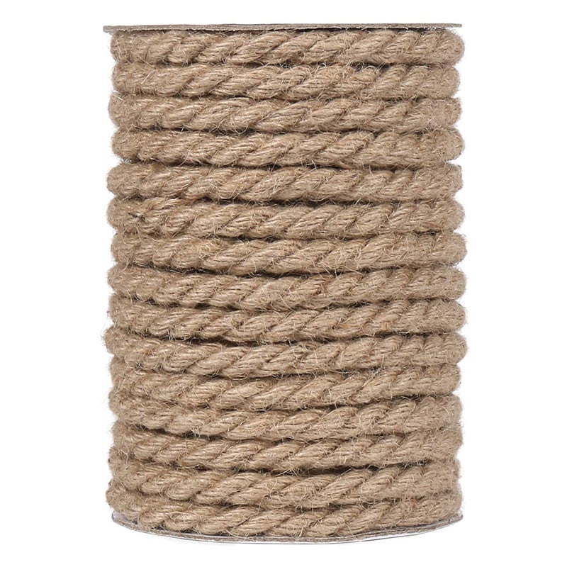 LUCRE Jute Thread Twine Cord Thick 10 mm Length 10 Meter Natural Model No Craft_480 - Image 1