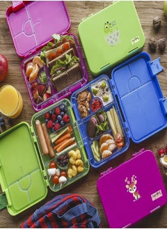 Snack Attack Lunch Box for Kids school 4/6 Convertible Compartments Barbie|  Portion Lunch Box | BPA Free