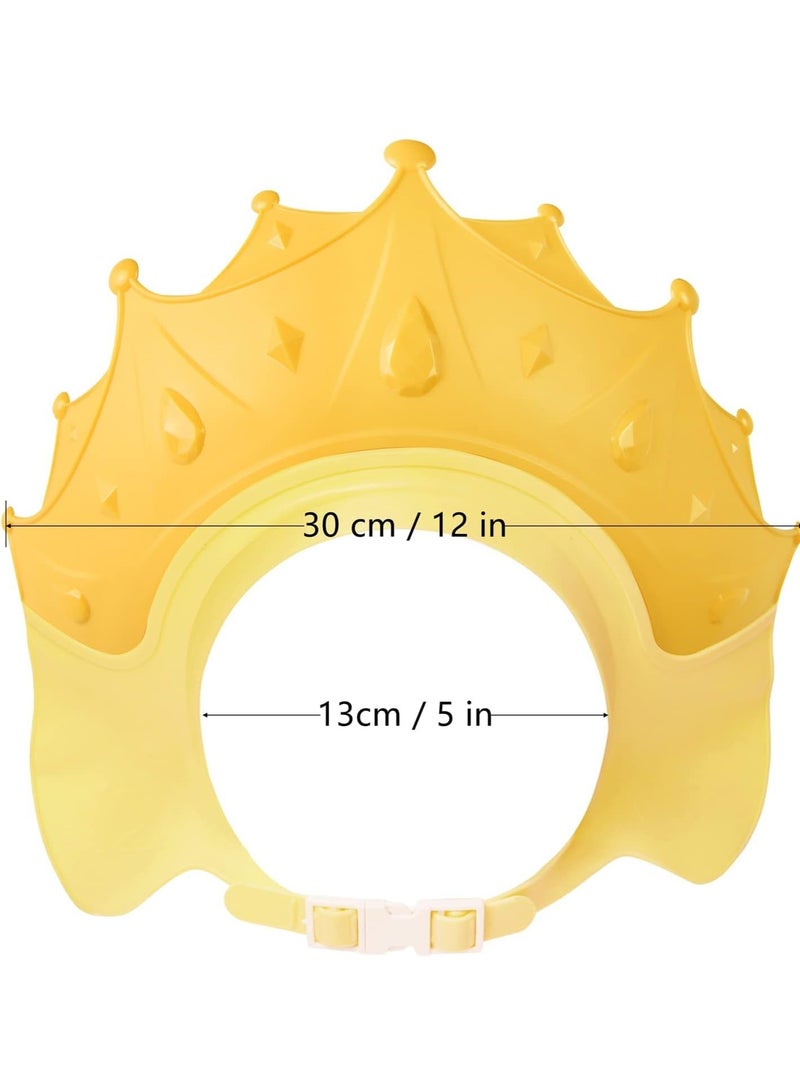 SOLARAE 2 Pcs Baby Shower Cap Shield, Shower Cap for Kids, Visor Hat for Eye and Ear Protection for 0-9 Years Old Children - Image 4