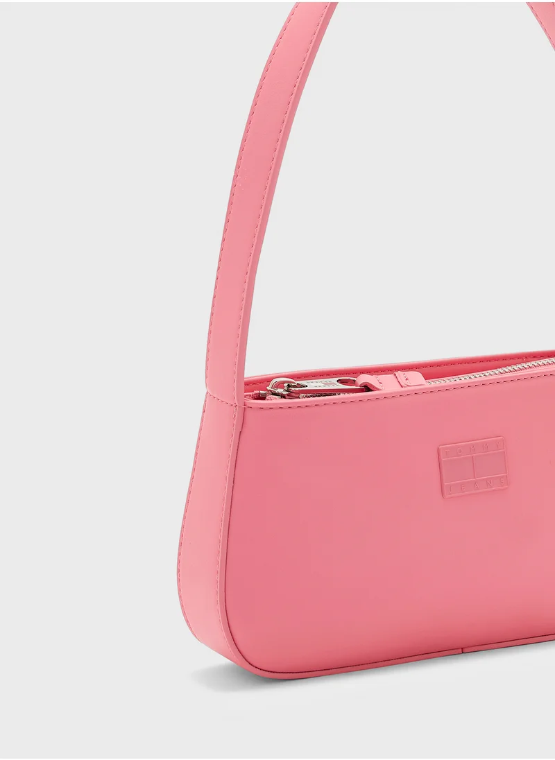 TOMMY JEANS Logo Detail Top Handle Satchel