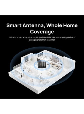 WiFi BE3 Pro 256MB+128MB Black, 3.6 Gbps Dual-Band, Wi-Fi 7, Faster Data Transfer, Smart Antenna Whole Home Coverage, 48% higher speed, Dual 2.5GE Ports with Parental control (53030DCQ) black - view 5