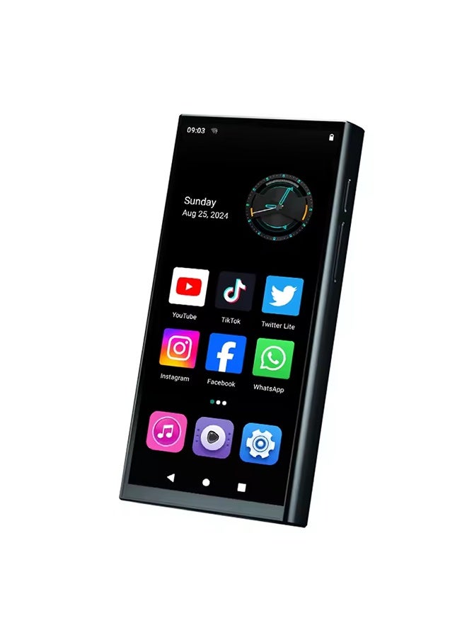 64GB Android MP3 Player with Bluetooth and WiFi, 4IN Full-Color Touch Mp3  Mp4 Music Player E-Book for Kids touch screen - Image 1