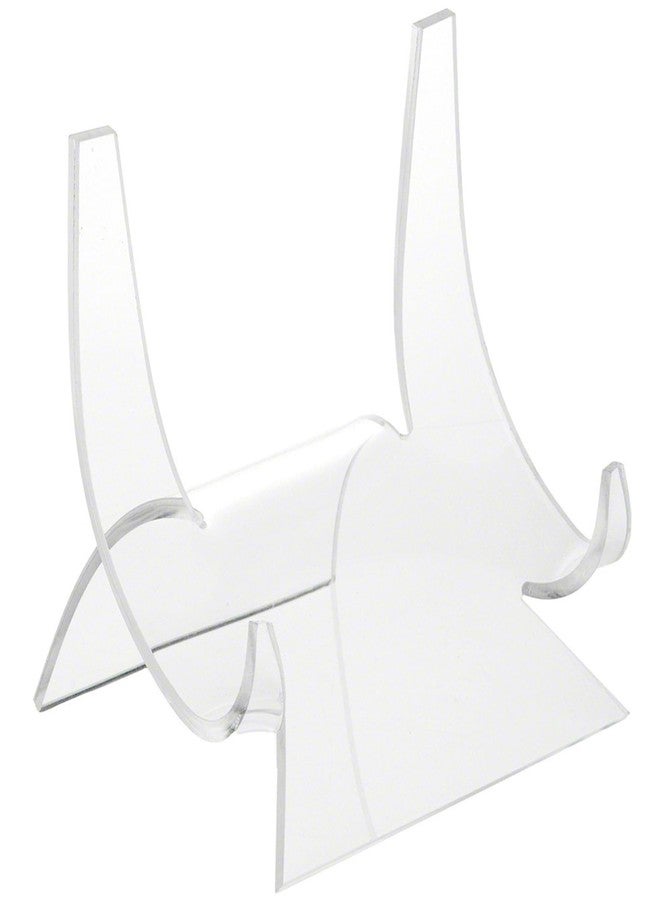 Plymor Clear Acrylic Double-Scoop Display Easel, 5.875" H x 5.75" W x 5.0625" D (6 Pack)