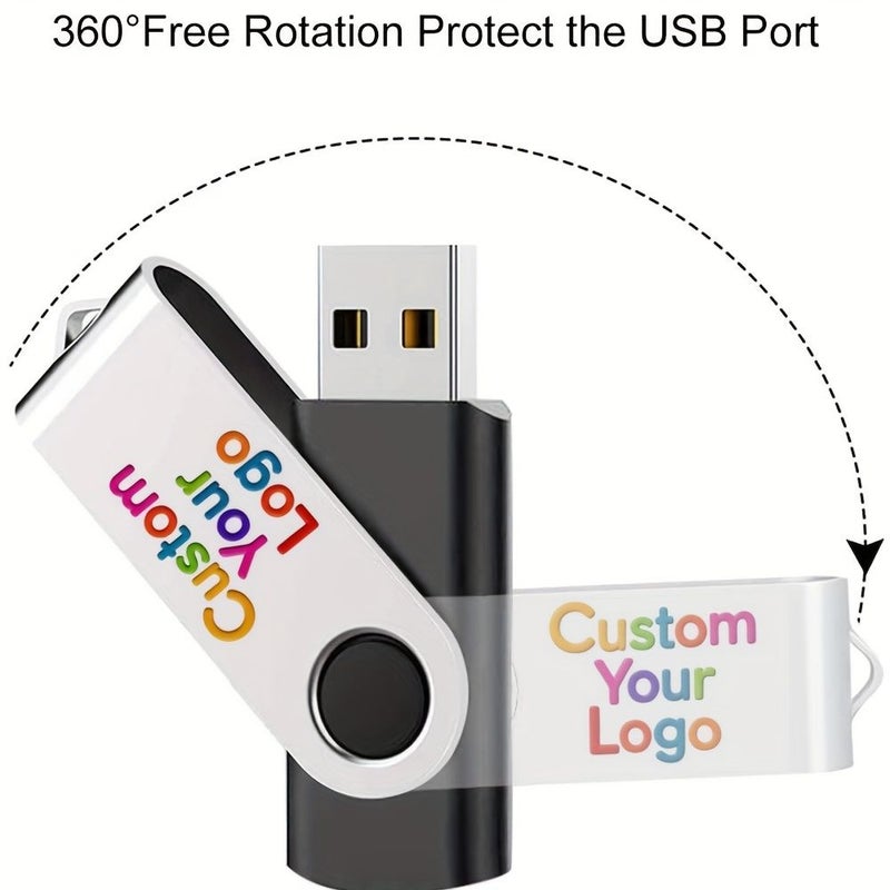 5 قطع فلاشة USB أرجوانية مخصصة بسعة 16 جيجابايت مطبوع عليها شعار شخصي ملون، هدية لشركات التصوير والحفلات وأعياد الميلاد والمهرجانات - Image 3