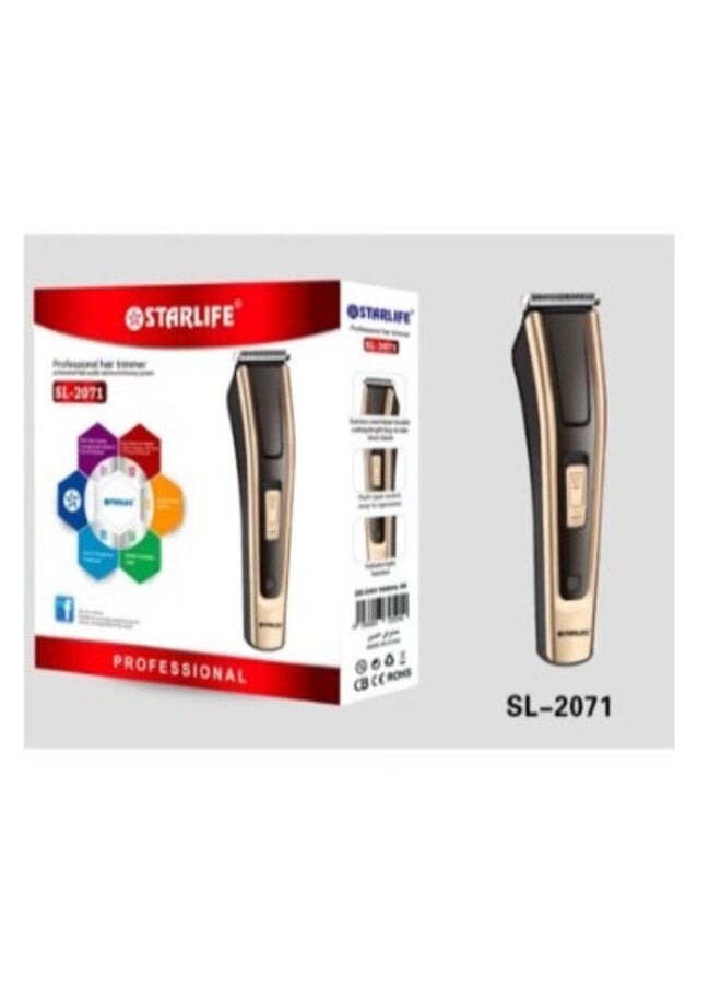 STARLIFE - Unisex Rechargeable Hair Trimmer Beard Trimmer Shaver and Electric Razor Body Grooming Kit Golden - Image 1