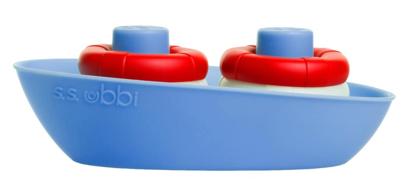 Ubbi Boat & Buoys Bath Toys, Includes 1 Boat and 4 Buoys, Bath Time Toys for Toddlers - Image 4