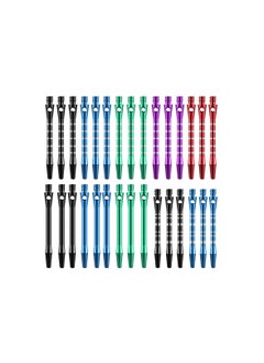 SYOSI Dart Shafts, for Steel Tip Medium 2ba Thread Aluminium Alloy Dart Stems 50 Mm 53 Mm, Replacement Harrows Dart Accessories and Flights for Most Ages of People Sports Outdoor Dart Flight(30 Pcs)  - Image 1