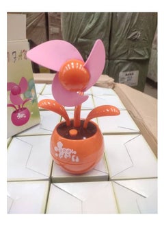 Taimi Mini Desk flower fan USB and battery powered Apple (orange pink) 
