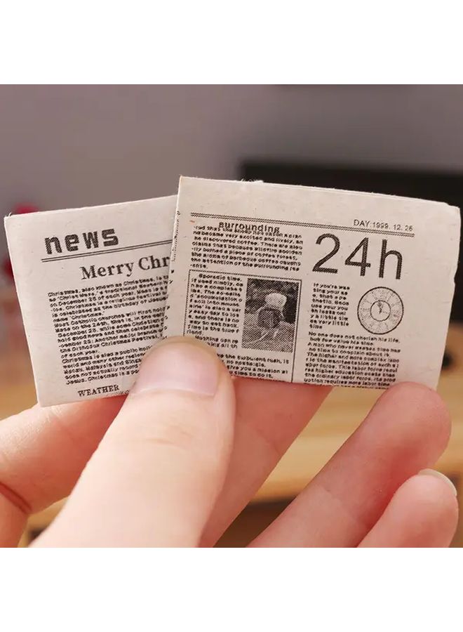 Bundle Of Mini Newspapers For 1 12 Dollhouse Model Decoration - Image 4