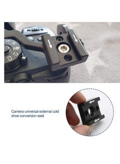 Y&D Cold Shoe Mount Adapter Brackets Universal with 1/4 Inch M2.5 Screws Wrench for Camera Cage Flash Microphone and Other Device 2Pcs  - Image 5
