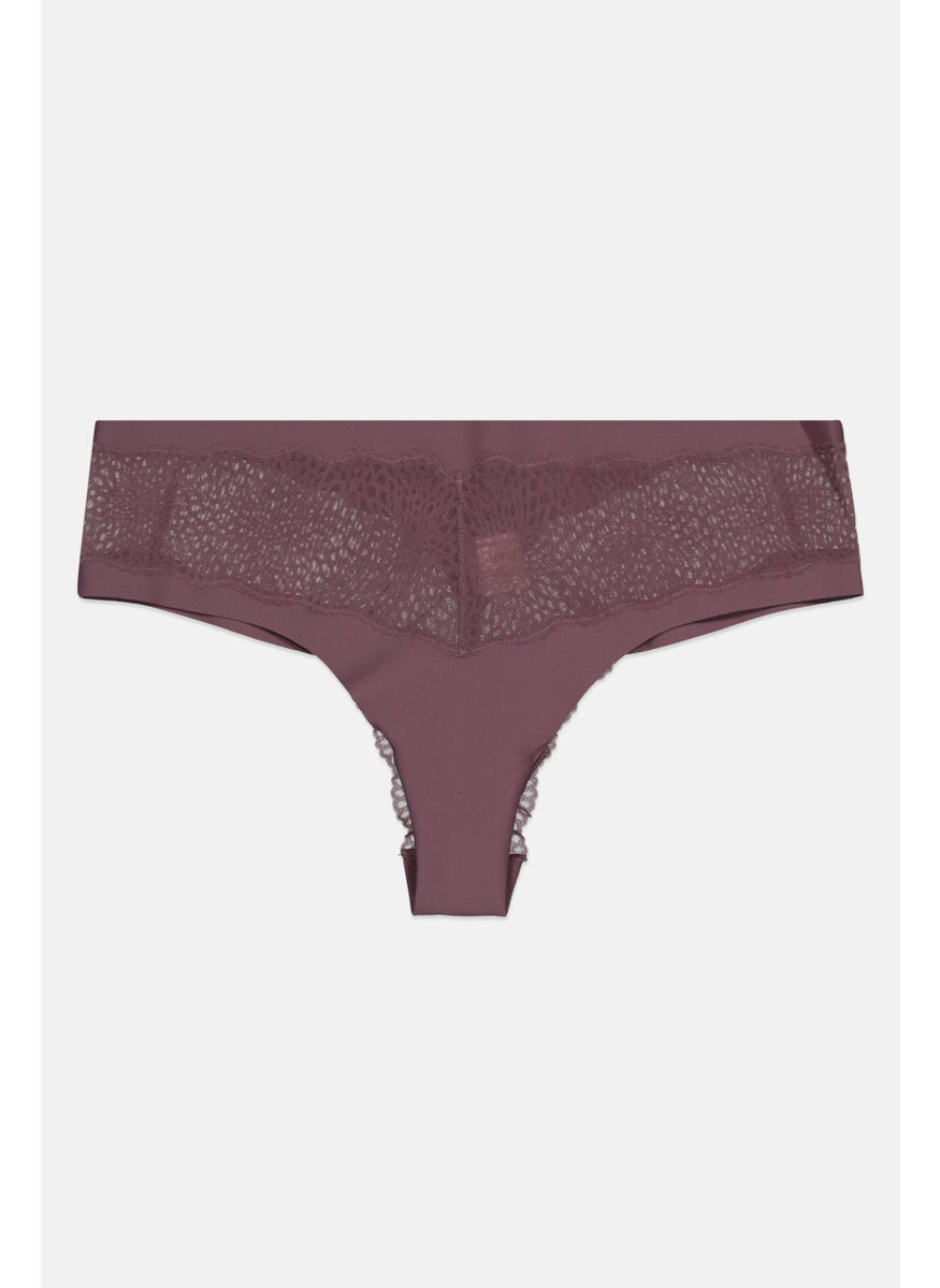 TRIUMPH Women Textured Pull On Panties, Dark Lavender  - Image 1
