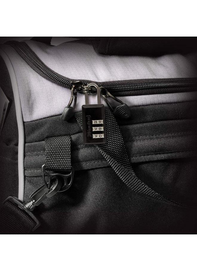 Master Lock 2-Piece Luggage Combination Padlock Black and Silver 3/4inch 646EURT/646T  - Image 3