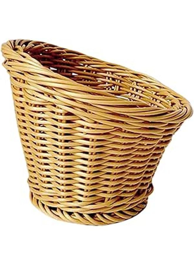 Natural Woven Rattan Storage Basket Handcrafted Kitchen Organizer for Fruits Vegetables - Image 1