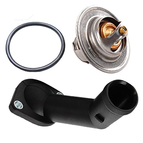 TOPAZ 050121113C+06A121121C Thermostat + Housing Cover + O-Ring for Volkswagen Audi - Image 2