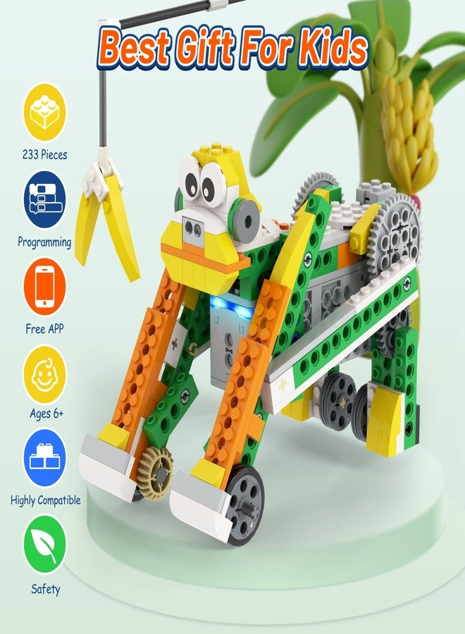 Apitor Q Robot Building Kit, 20-in-1 Programmable APP RC Car Robotics Coding Kit, STEM Projects Educational Birthday Gifts for Boys Girls Kids Aged 6-12 (233 Pieces) - Image 2