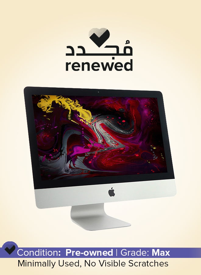 ابل  مجدد - آي ماك A1418 (2017) الكل في واحد مع شاشة 21.5 بوصة 4K، معالج كور i5/ثنائي النواة/ذاكرة 8 جيجابايت/قرص SSD سعة 256 جيجابايت/نظام macOS - Image 1
