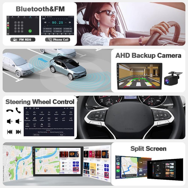 AWESAFE Android 13 Car Radio Stereo for Subaru Forester WRX Impreza 2015-2018 Suitable for Harman Kardon Systems 4G RAM 64G ROM 9" Head Unit with Carplay/Android Auto Bluetooth GPS FM - Image 5